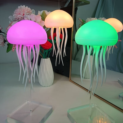 LED Jellyfish Lamp – Color-Changing RGB Voice-Activated Night Light